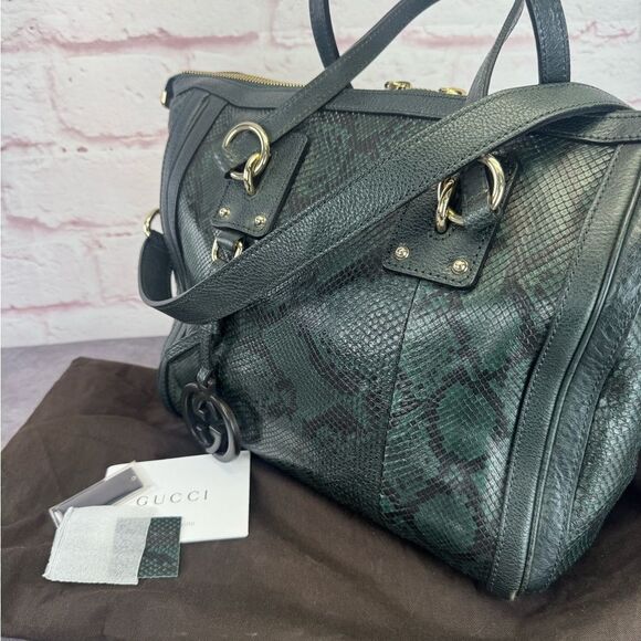 Gucci Rare Python Charm 2 Way Tote Bag - Picture 14 of 16
